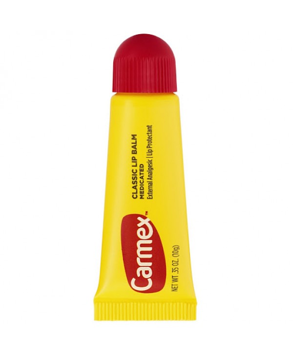 CARMEX Classic Lip Balm Medicated Original Классический бальзам для губ без вкуса в тюбике с лечебны