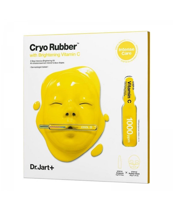 DR.JART+ Cryo Rubber Mask with Brightening Vitamin C Для сияния и свежести кожи (желтая)
