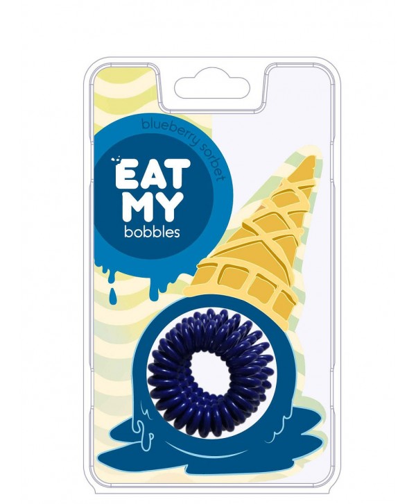 Резинки для волос EAT MY bobbles «Blueberry sorbet - Голубичный сорбет», 3 шт.