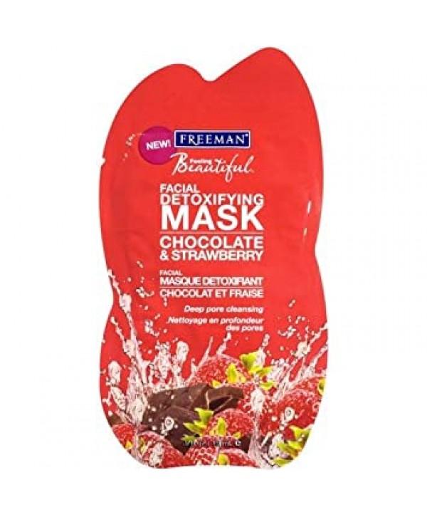 FREEMAN Facial Clay Mask Chocolate & Strawberry Глиняная маска для лица "Шоколад и клубника" 15 гр
