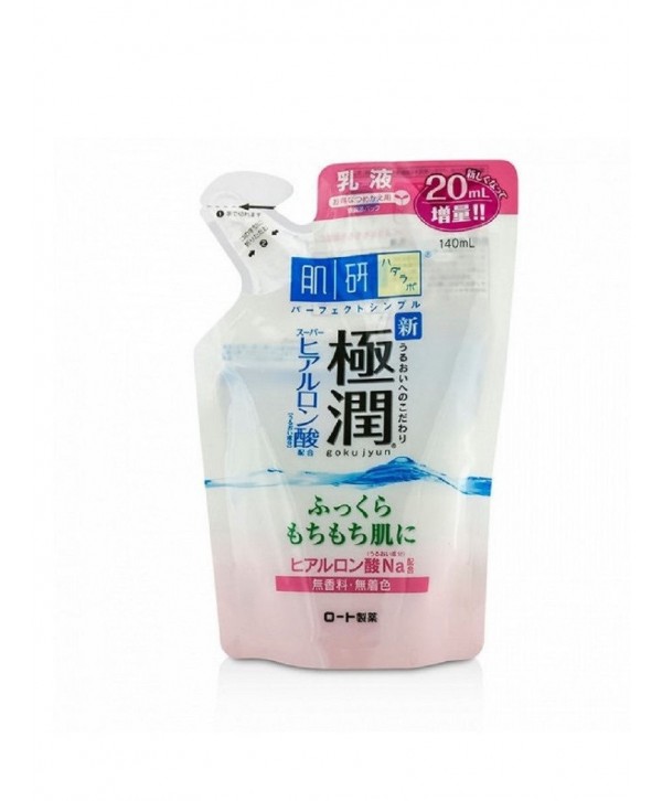 HADALABO GOKUJYUN Молочко для лица с гиалуроновой кислотой (сменный блок) 140 ml
