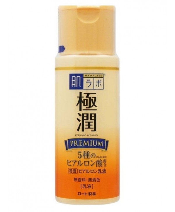 HADALABO Gokujyun Premium Супер увлажняющий лосьон для лица на основе 5 видов гиалуроновой кислоты 170 мл