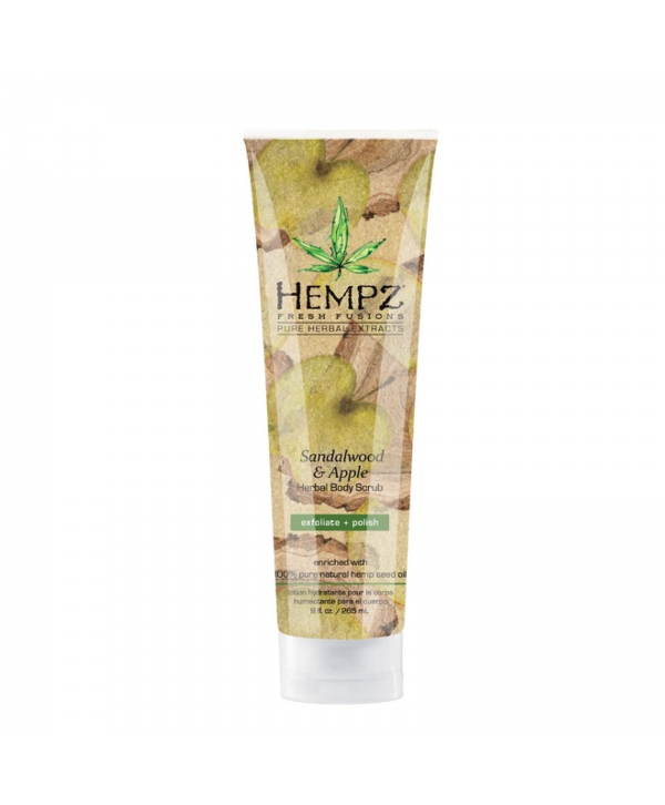 HEMPZ Sandalwood & Apple Herbal Body Scrub 265 ml Скраб для тела Сандал и Яблоко