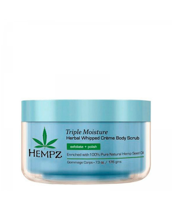HEMPZ Triple Moisture Herbal Whipped Creme Body Scrub 176 g Скраб для тела Тройное Увлажнение