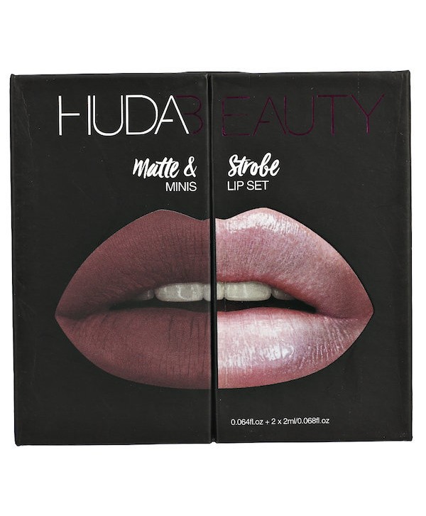 HUDA BEAUTY Matte & Strobe Lip Set 4 шт блеск для губ