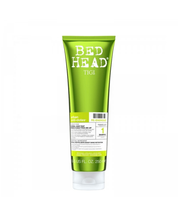 TIGI Bed Head Шампунь для поврежденных волос уровень 1, 250 мл Bed Head Urban Anti+dotes Re-Energize