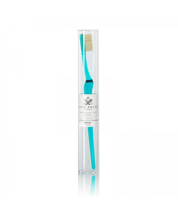 ACCA KAPPA Зубная щетка (пластик) с щетиной нейлон, средняя жесткость Turquoise
