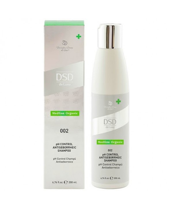DSD DE LUXE 002 pH Control Antiseborrheic Shampoo 200 ml Безсульфатный антисеборейный шампунь