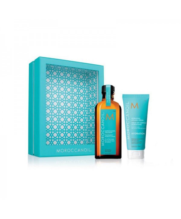 Moroccanoil Набор  "Home & Away 2015 - blue" Крем 75мл + масло 100мл