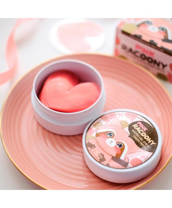 SECRET KEY Pink  Racoony Hydrogel Eye & Spot Patch Патчи для глаз гидрогелевые 90 шт