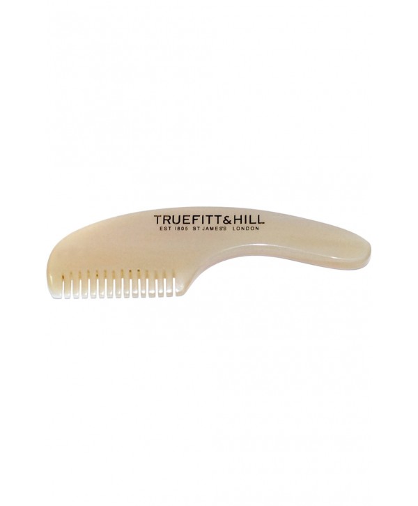 Truefitt&Hill  00622  Moustache Comb  Мужская расческа для усов и бороды / Рог / 9 см